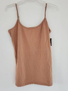 🌸 NWT Natural Uniforms Luxe Stretch Cami Tank Top | XL | Nude/Blush